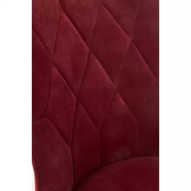 Stolička K366 Velvet/Kov Bordó
