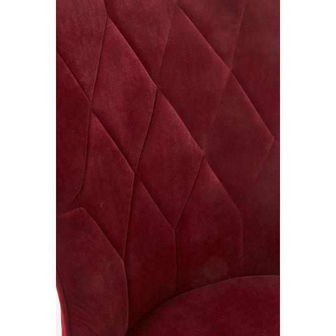 Stolička K366 Velvet/Kov Bordó