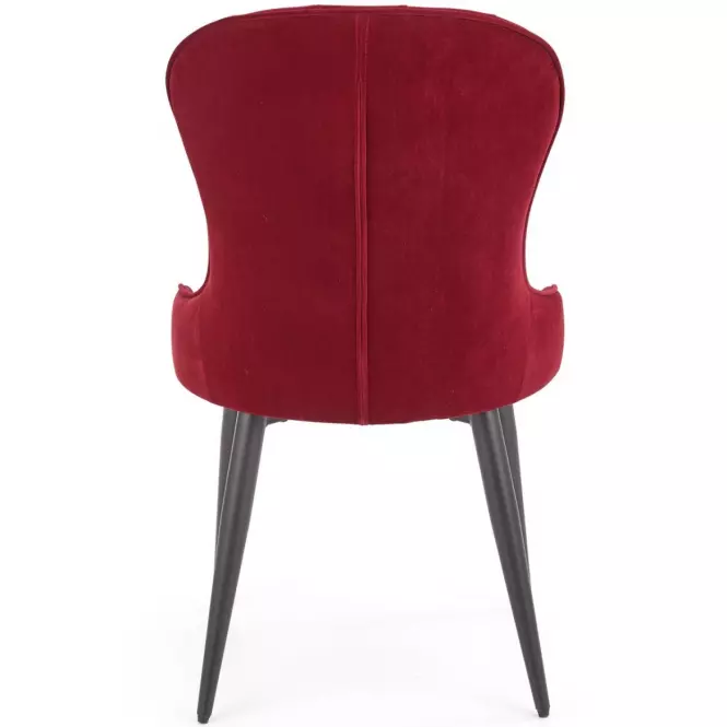 Stolička K366 Velvet/Kov Bordó