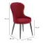 Stolička K366 Velvet/Kov Bordová,2