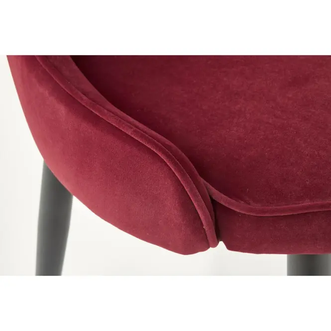 Stolička K366 Velvet/Kov Bordová,4