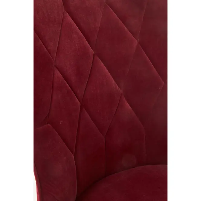 Stolička K366 Velvet/Kov Bordová,5