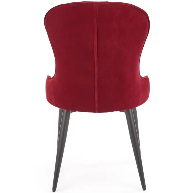 Stolička K366 Velvet/Kov Bordová,8