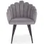 Stolička K410 Velvet/Kov Šedá,3