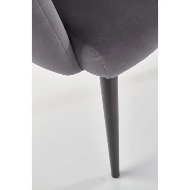 Stolička K410 Velvet/Kov Šedá,4