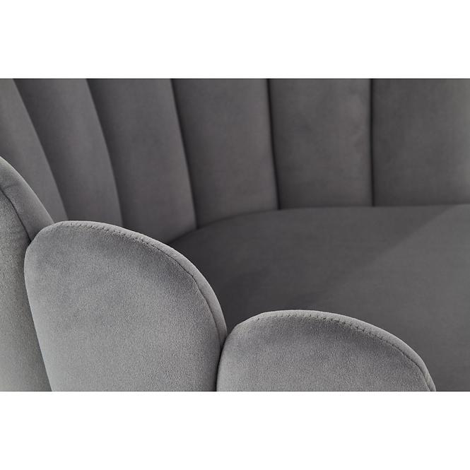 Stolička K410 Velvet/Kov Šedá