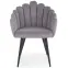 Stolička K410 Velvet/Kov Šedá,7