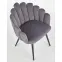 Stolička K410 Velvet/Kov Šedá,8