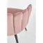 Stolička K410 Velvet/Kov Ružová,7