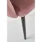 Stolička K410 Velvet/Kov Ružová,8