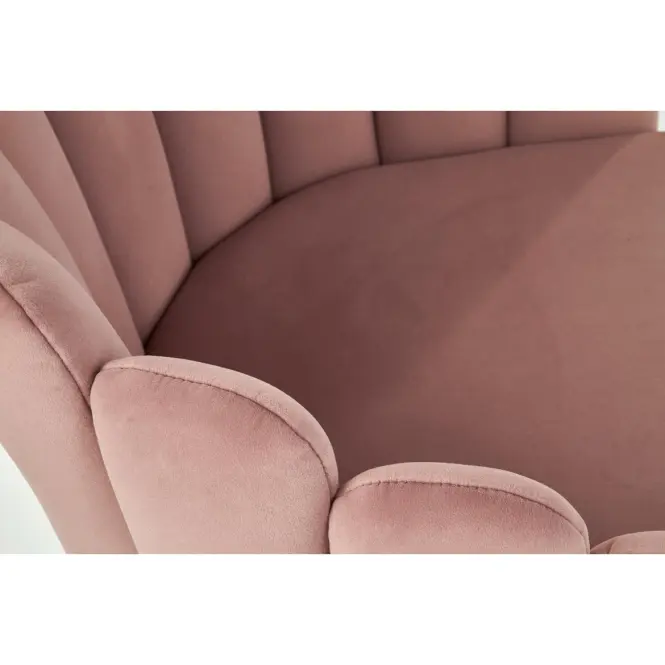Stolička K410 Velvet/Kov Ružová,9