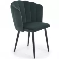 Stolička K386 Velvet/Kov Tmavozelený