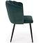 Stolička K386 Velvet/Kov Tmavozelený,4