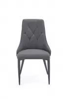 Stolička K365 Velvet/Kov Šedá