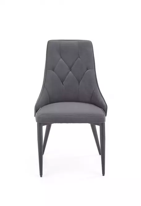 Stolička K365 Velvet/Kov Šedá
