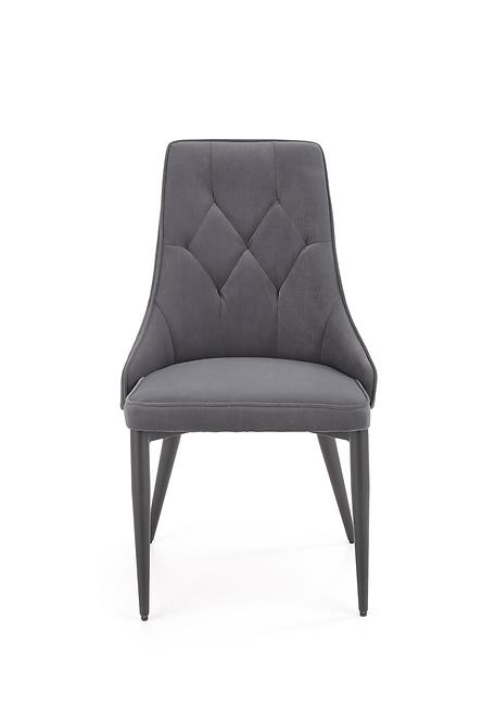 Stolička K365 Velvet/Kov Šedá