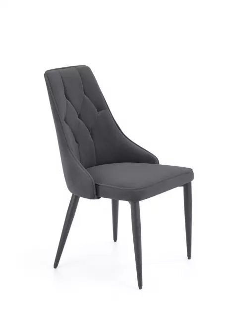 Stolička K365 Velvet/Kov Šedá