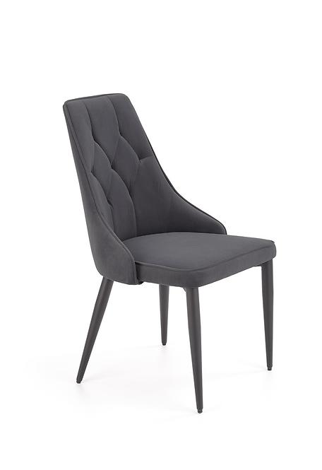 Stolička K365 Velvet/Kov Šedá