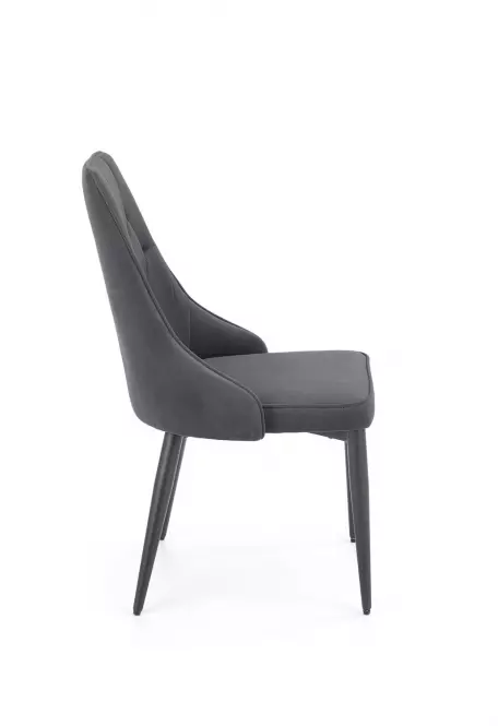 Stolička K365 Velvet/Kov Šedá