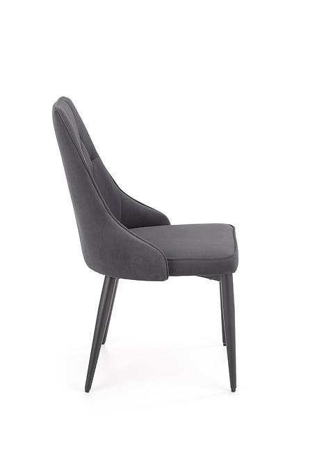 Stolička K365 Velvet/Kov Šedá