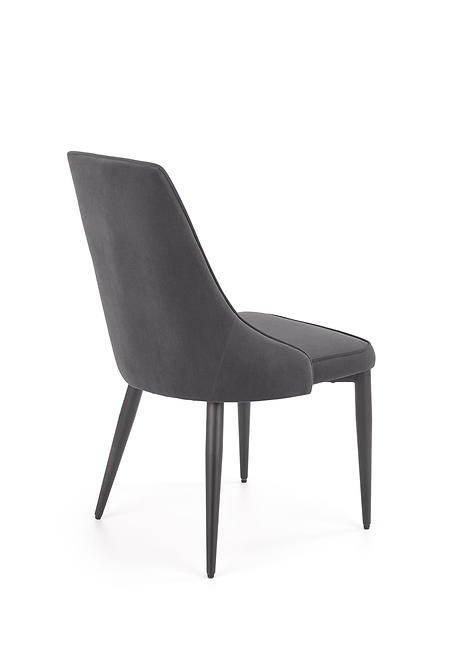 Stolička K365 Velvet/Kov Šedá