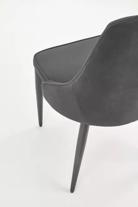 Stolička K365 Velvet/Kov Šedá