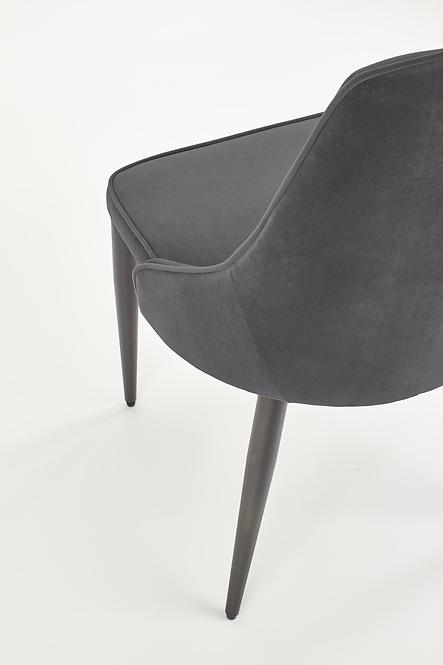 Stolička K365 Velvet/Kov Šedá