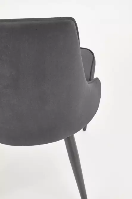 Stolička K365 Velvet/Kov Šedá