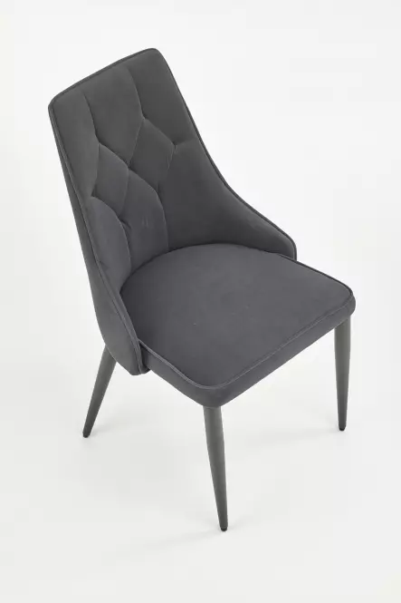 Stolička K365 Velvet/Kov Šedá