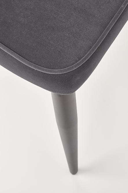 Stolička K365 Velvet/Kov Šedá
