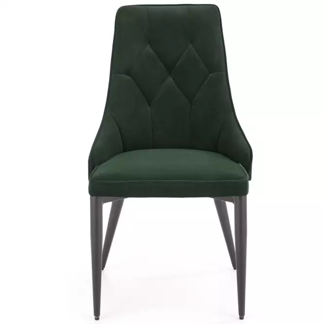 Stolička K365 Velvet/Kov Tmavozelený,6