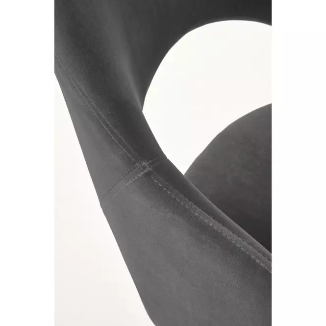 Stolička K364 Velvet/Kov Šedá