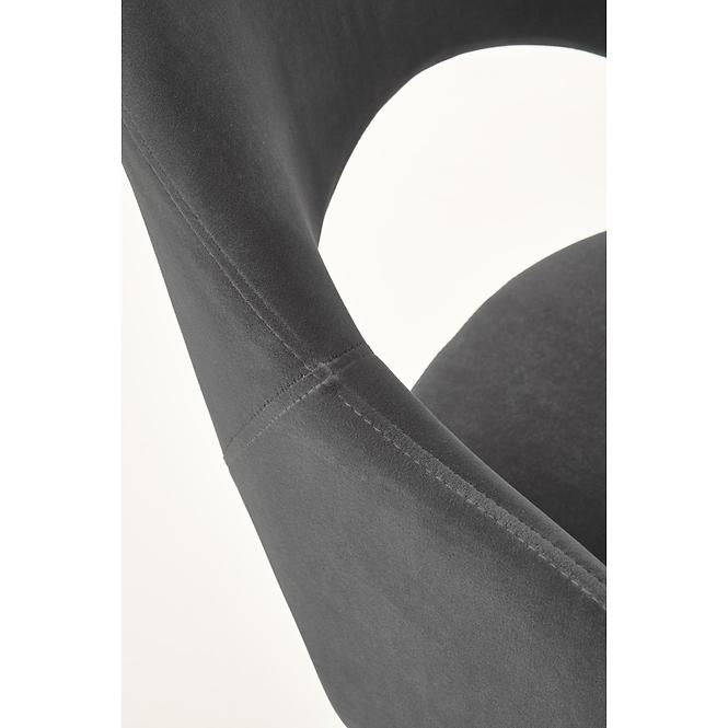 Stolička K364 Velvet/Kov Šedá