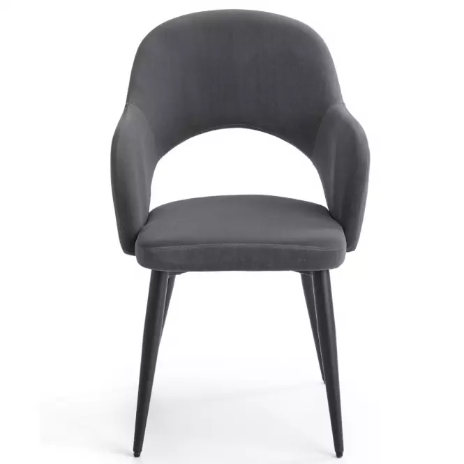 Stolička K364 Velvet/Kov Šedá