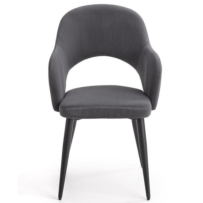 Stolička K364 Velvet/Kov Šedá