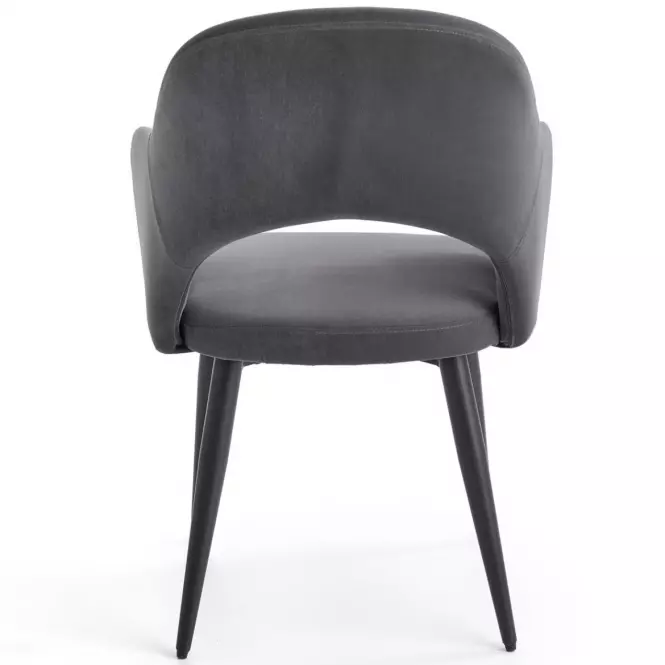 Stolička K364 Velvet/Kov Šedá