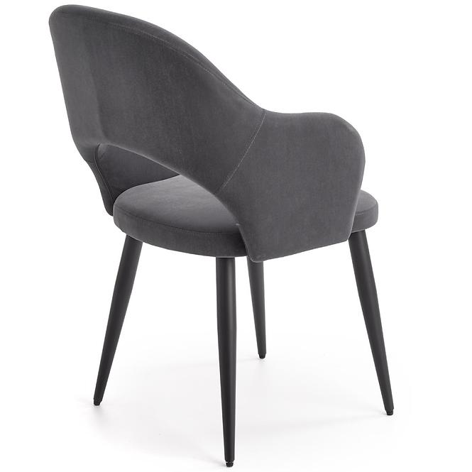 Stolička K364 Velvet/Kov Šedá
