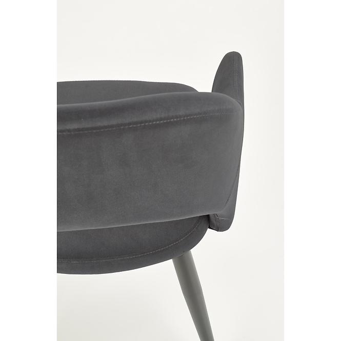 Stolička K364 Velvet/Kov Šedá