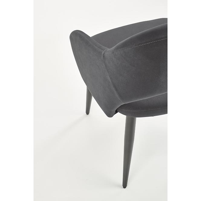 Stolička K364 Velvet/Kov Šedá