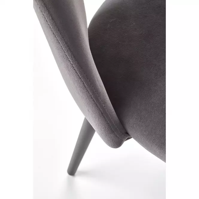 Stolička K384 Velvet/Kov Šedá