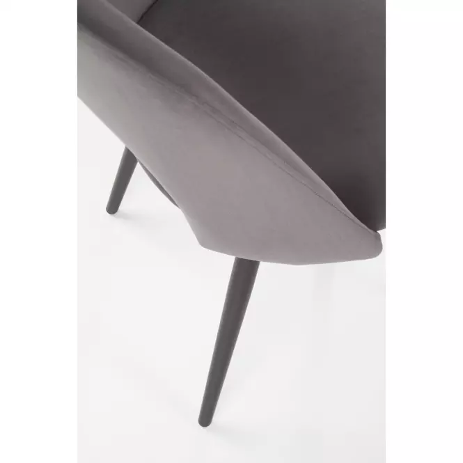 Stolička K384 Velvet/Kov Šedá