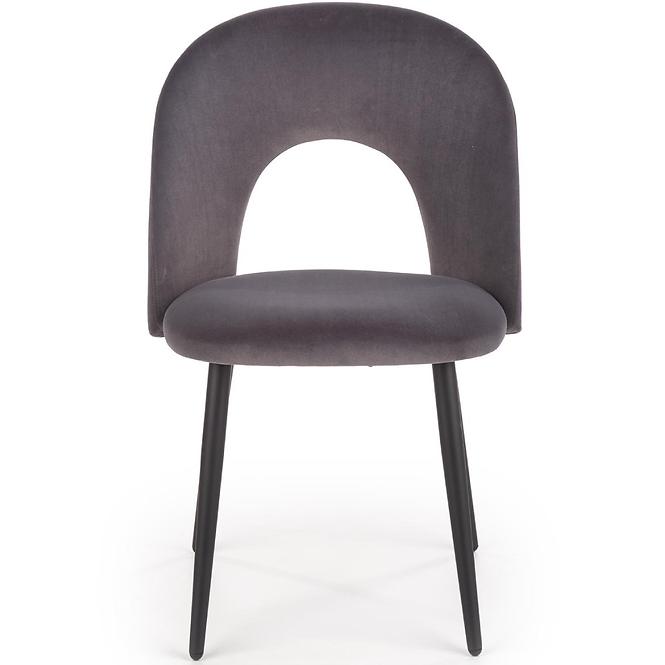 Stolička K384 Velvet/Kov Šedá