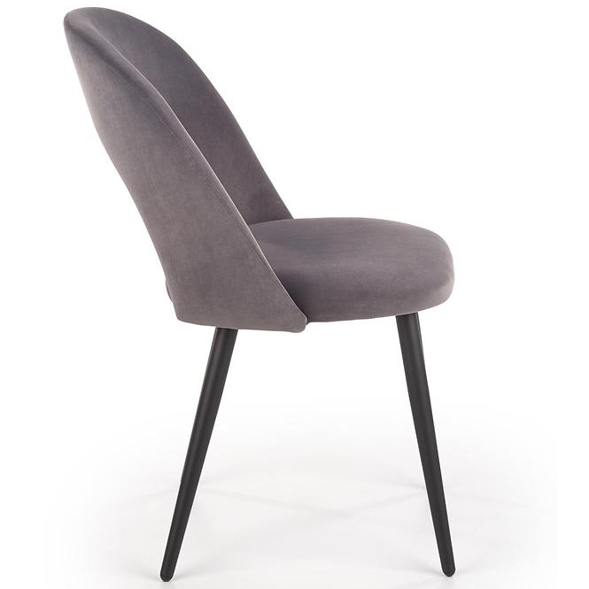 Stolička K384 Velvet/Kov Šedá