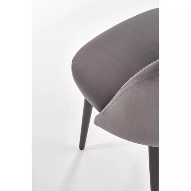Stolička K384 Velvet/Kov Šedá