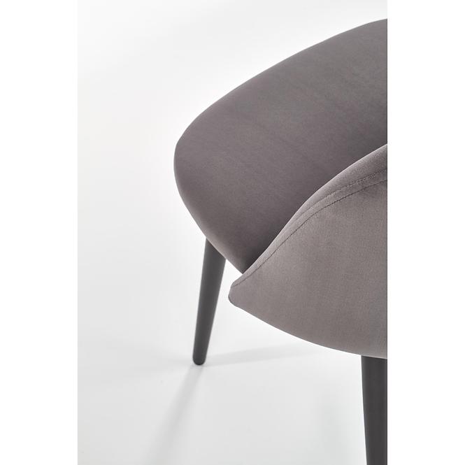 Stolička K384 Velvet/Kov Šedá