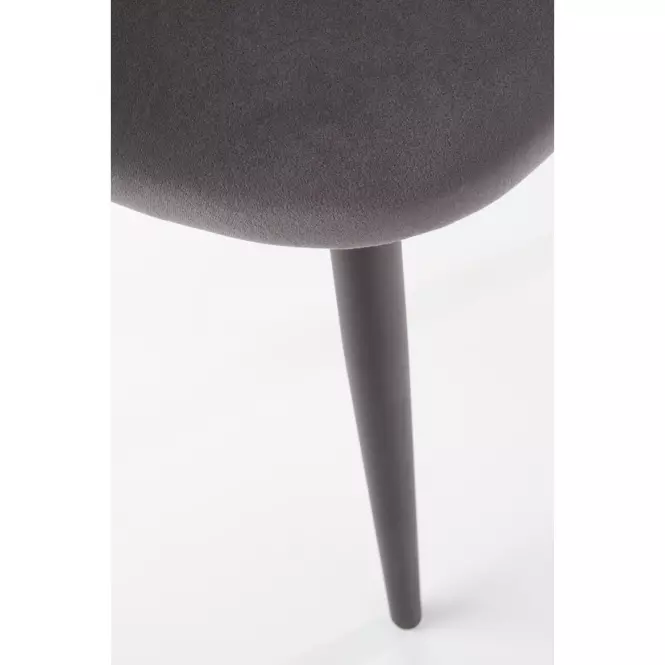 Stolička K384 Velvet/Kov Šedá
