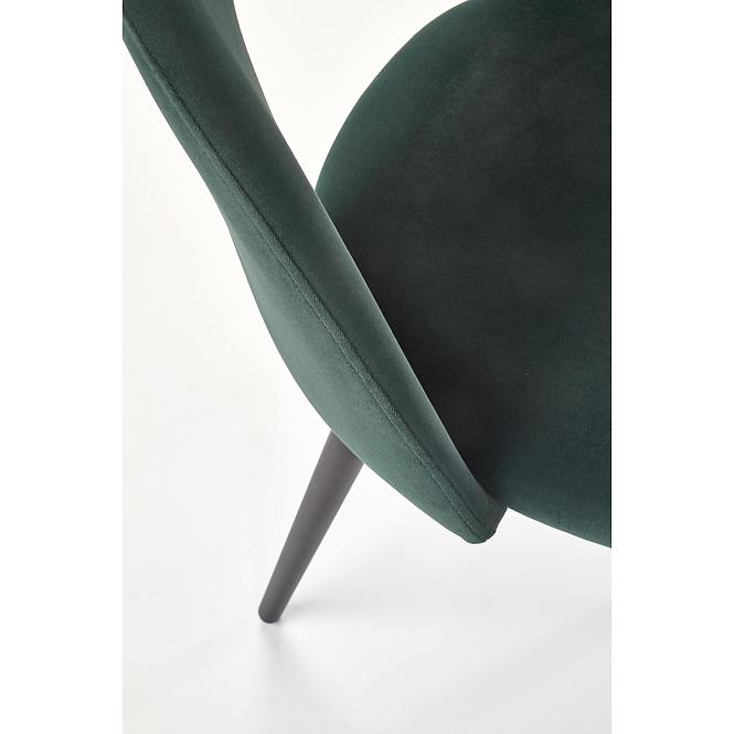 Stolička K384 Velvet/Kov Tmavozelený,10