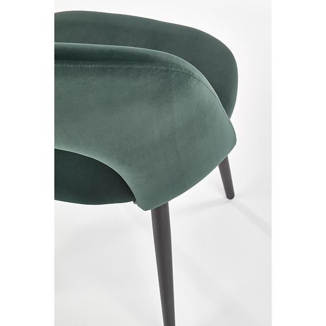 Stolička K384 Velvet/Kov Tmavozelený,8