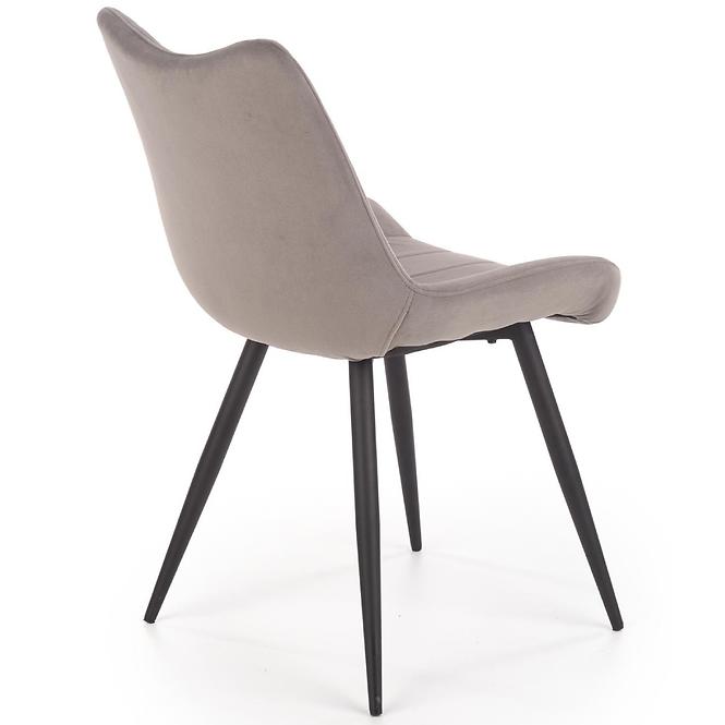 Stolička K388 Velvet/Kov Šedá
