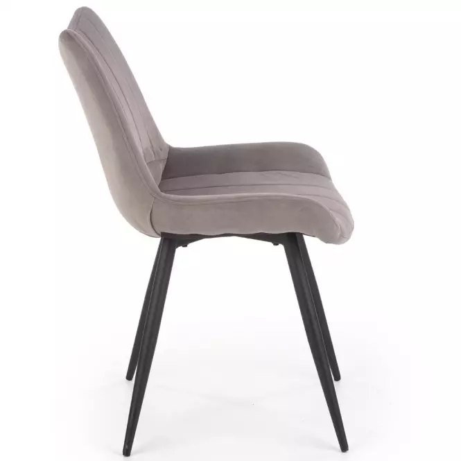 Stolička K388 Velvet/Kov Šedá